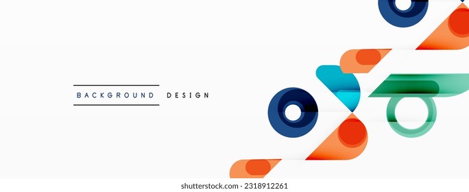 Circle minimal abstract background. Design for wallpaper, banner, background, landing page, wall art, invitation, prints, posters