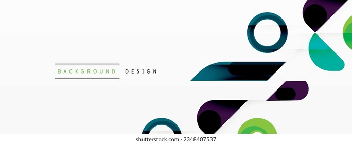 Circle minimal abstract background. Design for wallpaper, banner, background, landing page, wall art, invitation, prints, posters