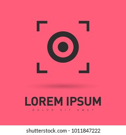 Circle minimal vector icon. Lap flat line icon for websites and mobile minimalistic flat design.