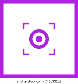 Circle minimal vector icon. Lap flat line icon for websites and mobile minimalistic flat design.