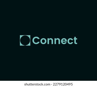 Circle modern abstract logo template.