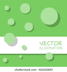 Circle modern business design template. Flat minimalism decoration. Abstract white circle background. Vector illustration.