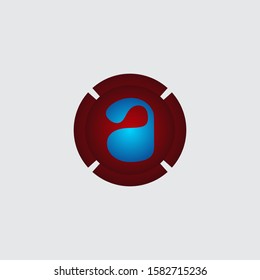 Circle modern creative 3D letter a logo design. Colorful 3D letter a logo vector template. Letter a concept with 3D style design vector.