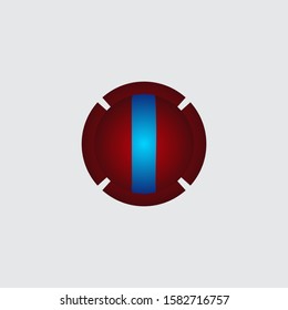 Circle modern creative 3D letter l logo design. Colorful 3D letter l logo vector template. Letter l concept with 3D style design vector.