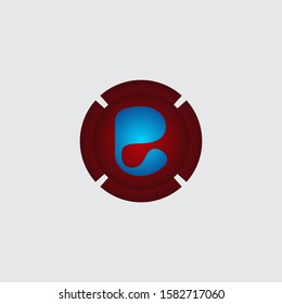 Circle modern creative 3D letter e logo design. Colorful 3D letter e logo vector template. Letter e concept with 3D style design vector.