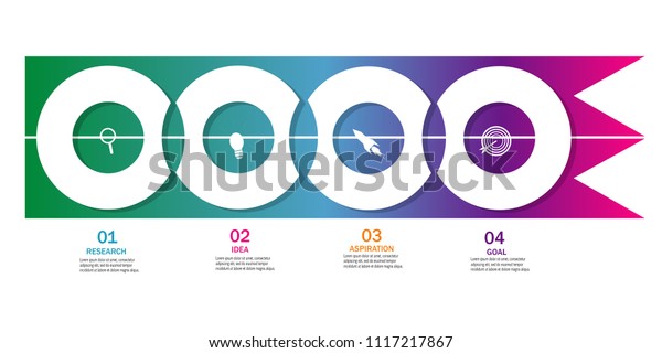 Circle Modern Creative Infographic Design Marketing Stock Image