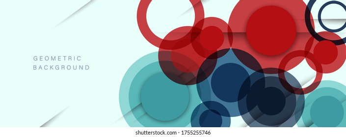 kreisförmige, moderne, geometrische Hintergrundvorlage, abstrakte Illustration