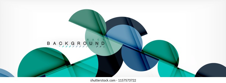 Circle modern geometrical abstract background, vector illustration
