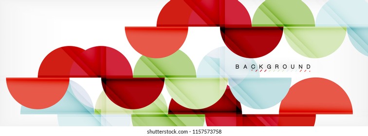 Circle moderner, geometrischer abstrakter Hintergrund, Vektorgrafik