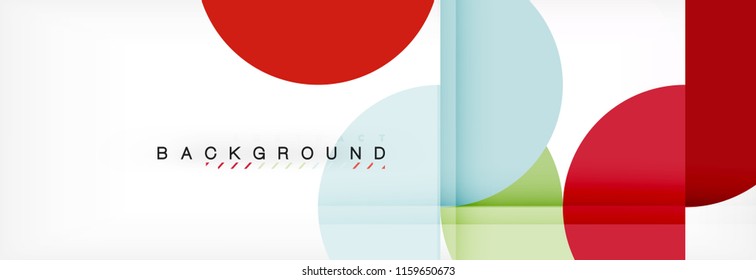 Circle modern geometrical abstract background, vector illustration