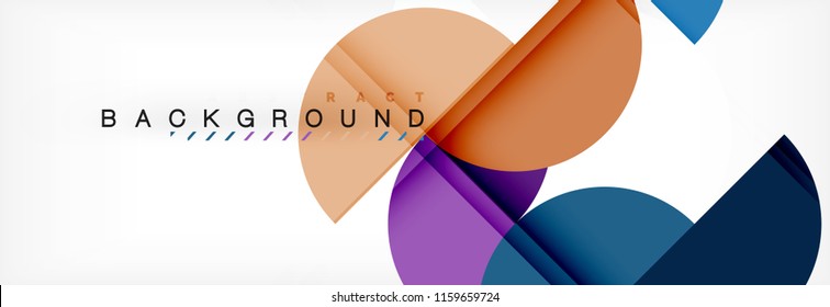 Circle modern geometrical abstract background, vector illustration