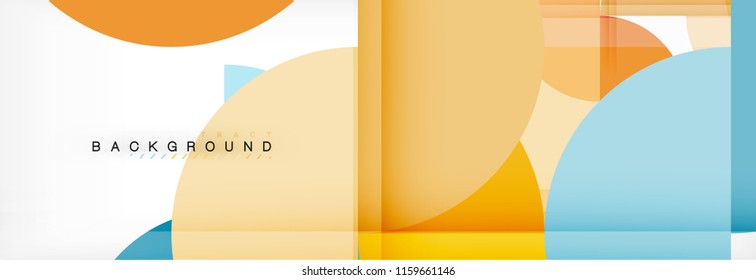 Círculo moderno geométrico abstrato fundo, ilustração vetorial