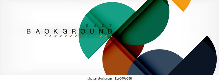 Circle moderner, geometrischer abstrakter Hintergrund, Vektorgrafik
