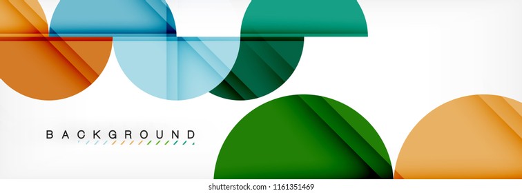 Circle moderner, geometrischer abstrakter Hintergrund, Vektorgrafik