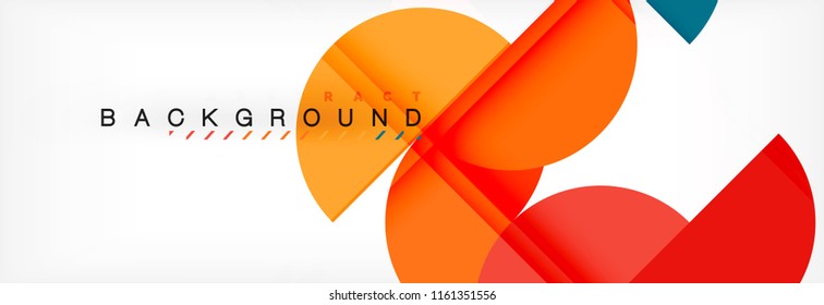 Circle modern geometrical abstract background, vector illustration