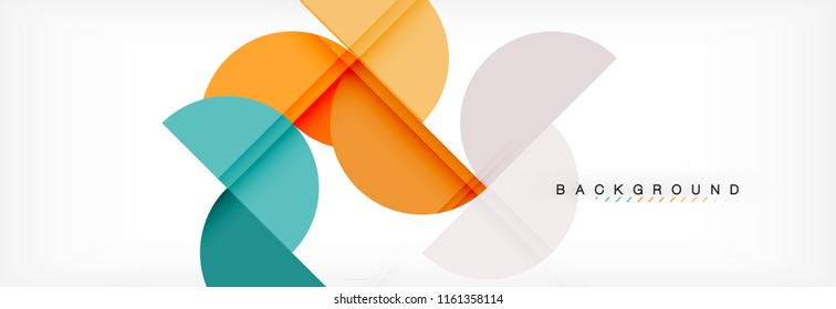 Circle moderner, geometrischer abstrakter Hintergrund, Vektorgrafik