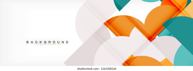 Circle moderner, geometrischer abstrakter Hintergrund, Vektorgrafik