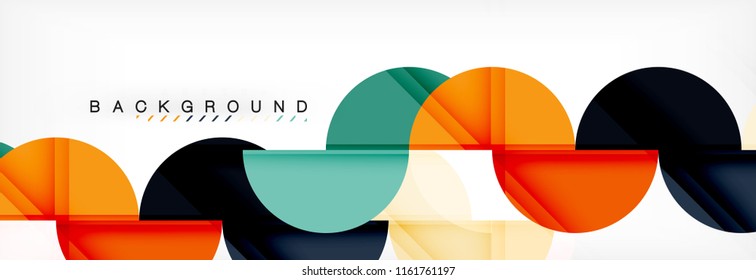 Circle moderner, geometrischer abstrakter Hintergrund, Vektorgrafik