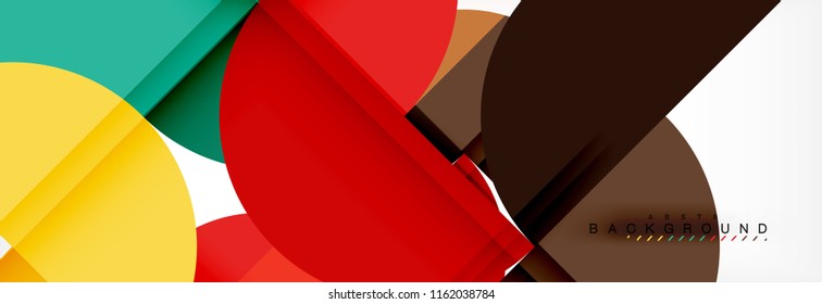 Circle moderner, geometrischer abstrakter Hintergrund, Vektorgrafik