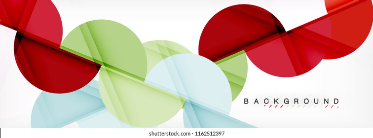 Circle modern geometrical abstract background, vector illustration
