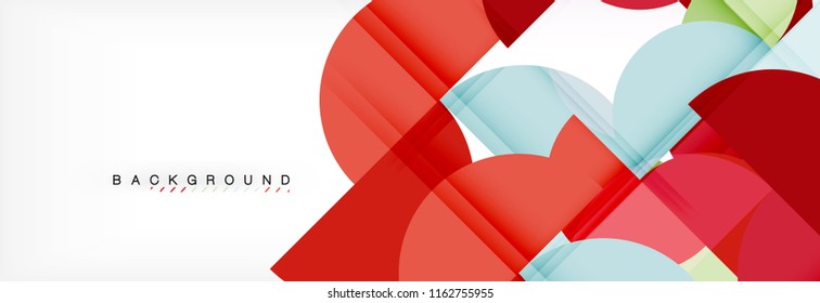 Circle modern geometrical abstract background, vector illustration