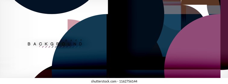 Circle modern geometrical abstract background, vector illustration