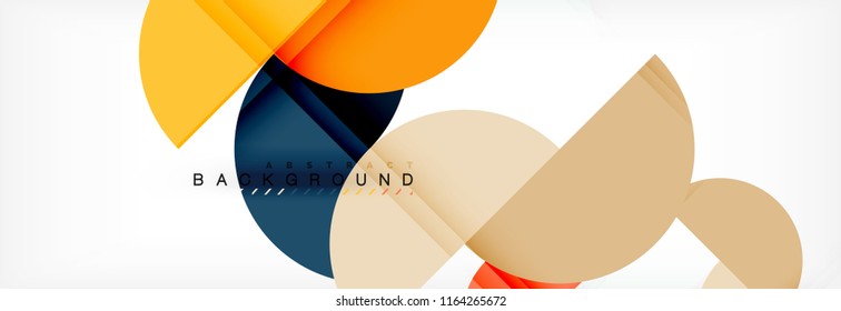 Circle moderner, geometrischer abstrakter Hintergrund, Vektorgrafik