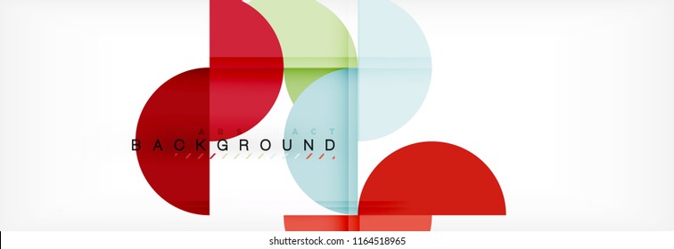 Circle modern geometrical abstract background, vector illustration