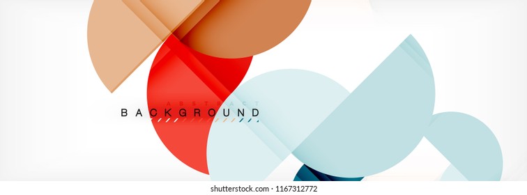 Circle modern geometrical abstract background, vector illustration