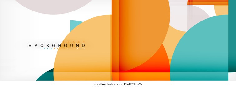 Circle moderner, geometrischer abstrakter Hintergrund, Vektorgrafik