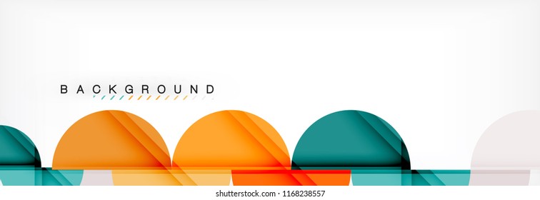 Circle moderner, geometrischer abstrakter Hintergrund, Vektorgrafik