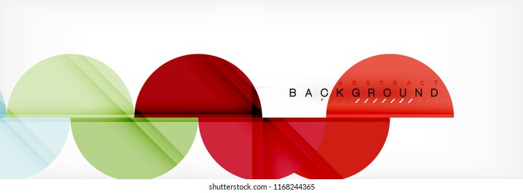 Circle moderner, geometrischer abstrakter Hintergrund, Vektorgrafik