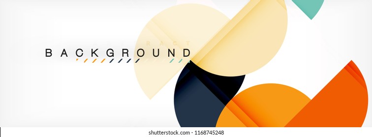 Círculo moderno geométrico abstrato fundo, ilustração vetorial