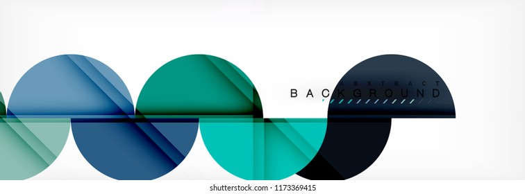 Circle moderner, geometrischer abstrakter Hintergrund, Vektorgrafik