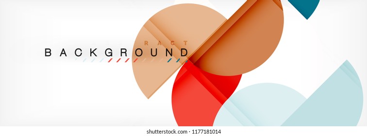 Circle modern geometrical abstract background, vector illustration