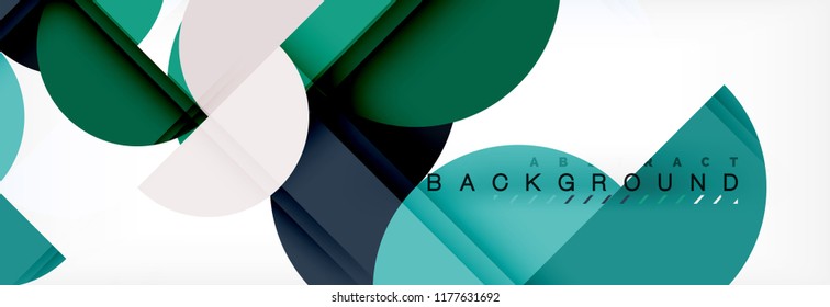 Circle moderner, geometrischer abstrakter Hintergrund, Vektorgrafik