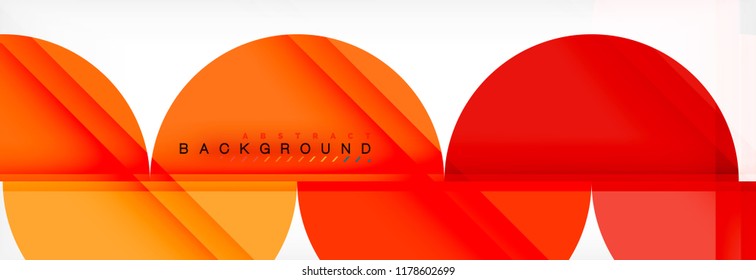 Circle modern geometrical abstract background, vector illustration