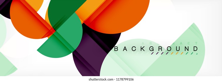 Circle moderner, geometrischer abstrakter Hintergrund, Vektorgrafik
