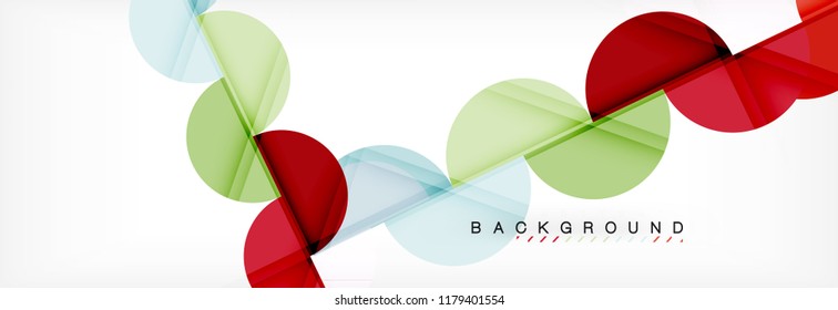 Circle moderner, geometrischer abstrakter Hintergrund, Vektorgrafik