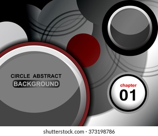 circle modern grey background design, Vector Illustration