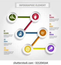 Circle Modern Infographic design element banner