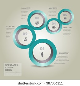Circle Modern Infographic design element , for business presentation template  banner.