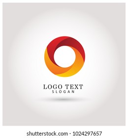 Circle Modern Logo. Symbol & Icon Vector Template.