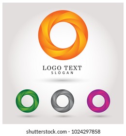 Circle Modern Logo. Symbol & Icon Vector Template.