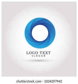 Circle Modern Logo. Symbol & Icon Vector Template.