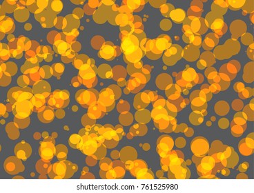 Circle modern yellow abstract on black background, background can used for wallpaper or design , vector.