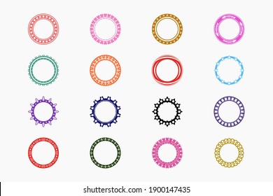 Circle Monogram Frames , creative design vector 