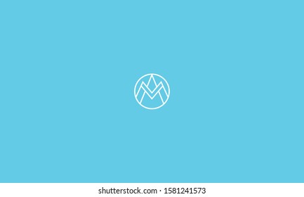 Circle monogram logo AM,MA,M and A 