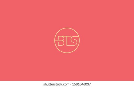 circle monogram logo BTS,TBS,STB,S,T AND B