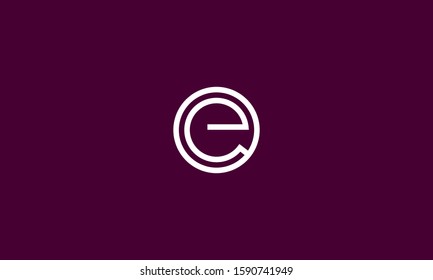 Circle Monogram Logo Oeeoo E Stock Vector (Royalty Free) 1590741949 ...